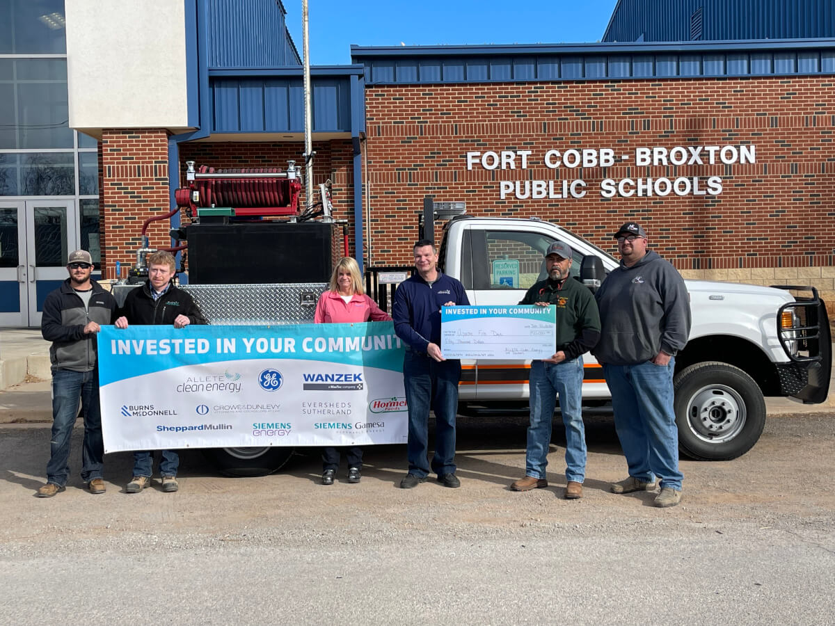Fort Cobb-Broxton School District and the Apache Fire Department